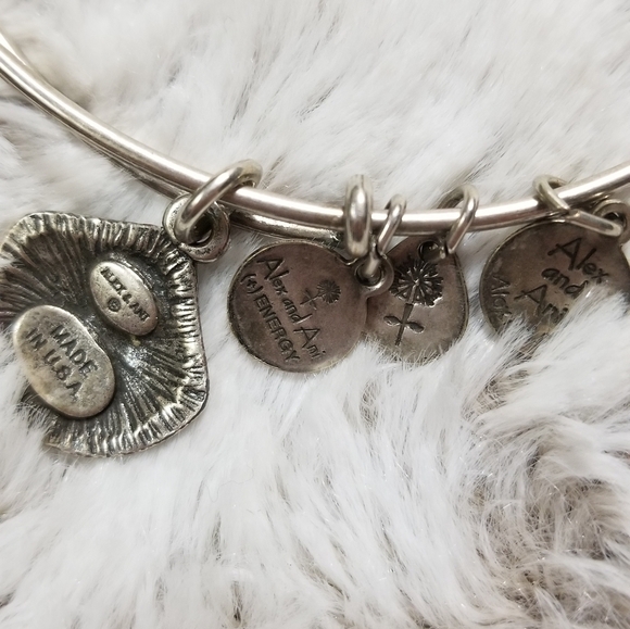 Alex And Ani Seashell Positive Energy Technology Bangle Bracelet - Picture 7 of 7